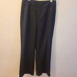 Banana Republic Camden Striped Black Dressy Pants Size 10
